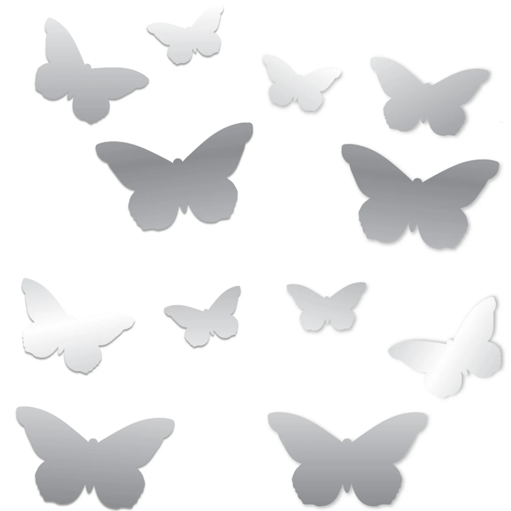 BLUE MOON STUDIO Butterfly Mirror Wall Decor
